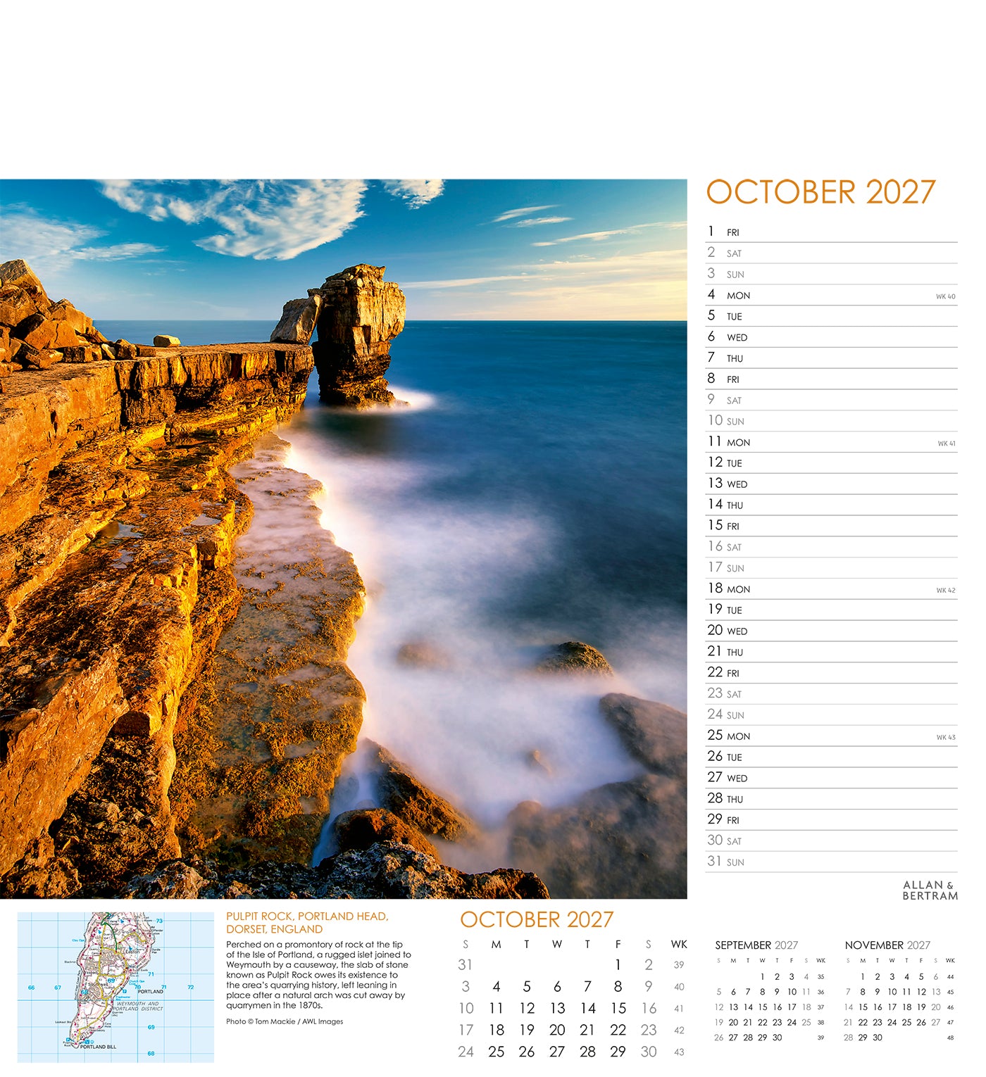 Coastal Path Wall Calendar