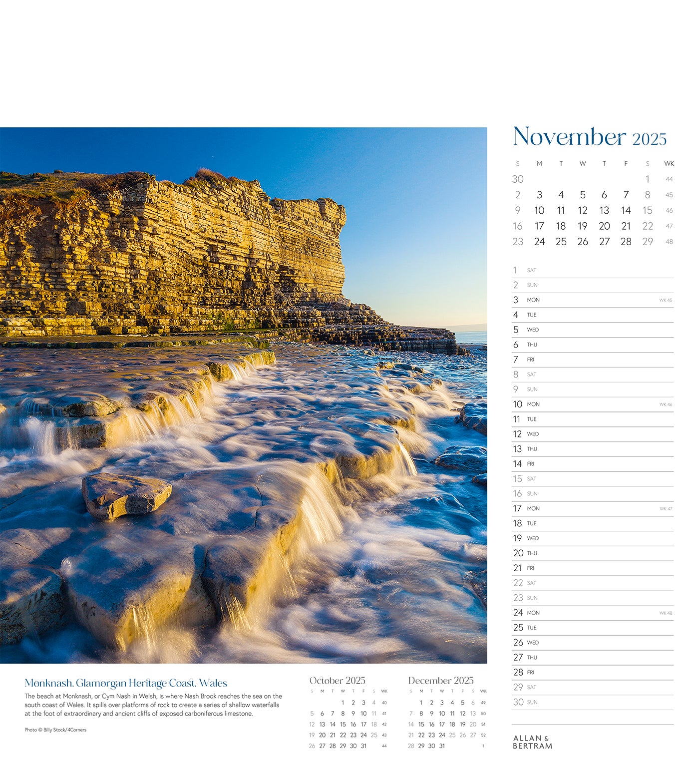 Coastal Path Wall Calendar