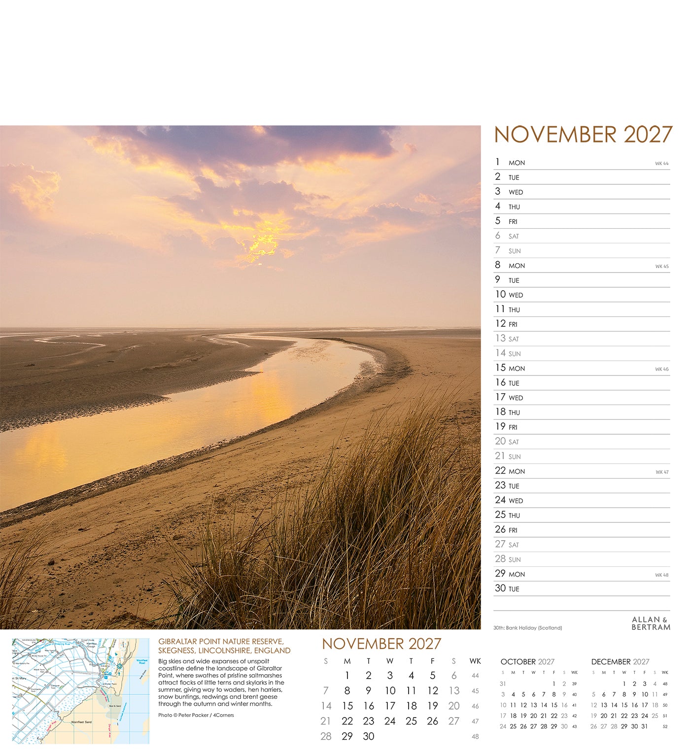 Coastal Path Wall Calendar