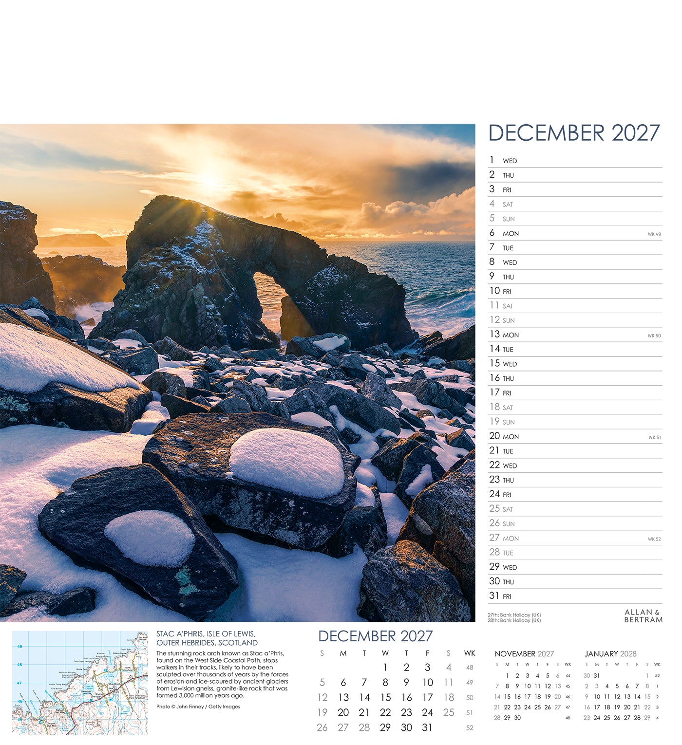 Coastal Path Wall Calendar