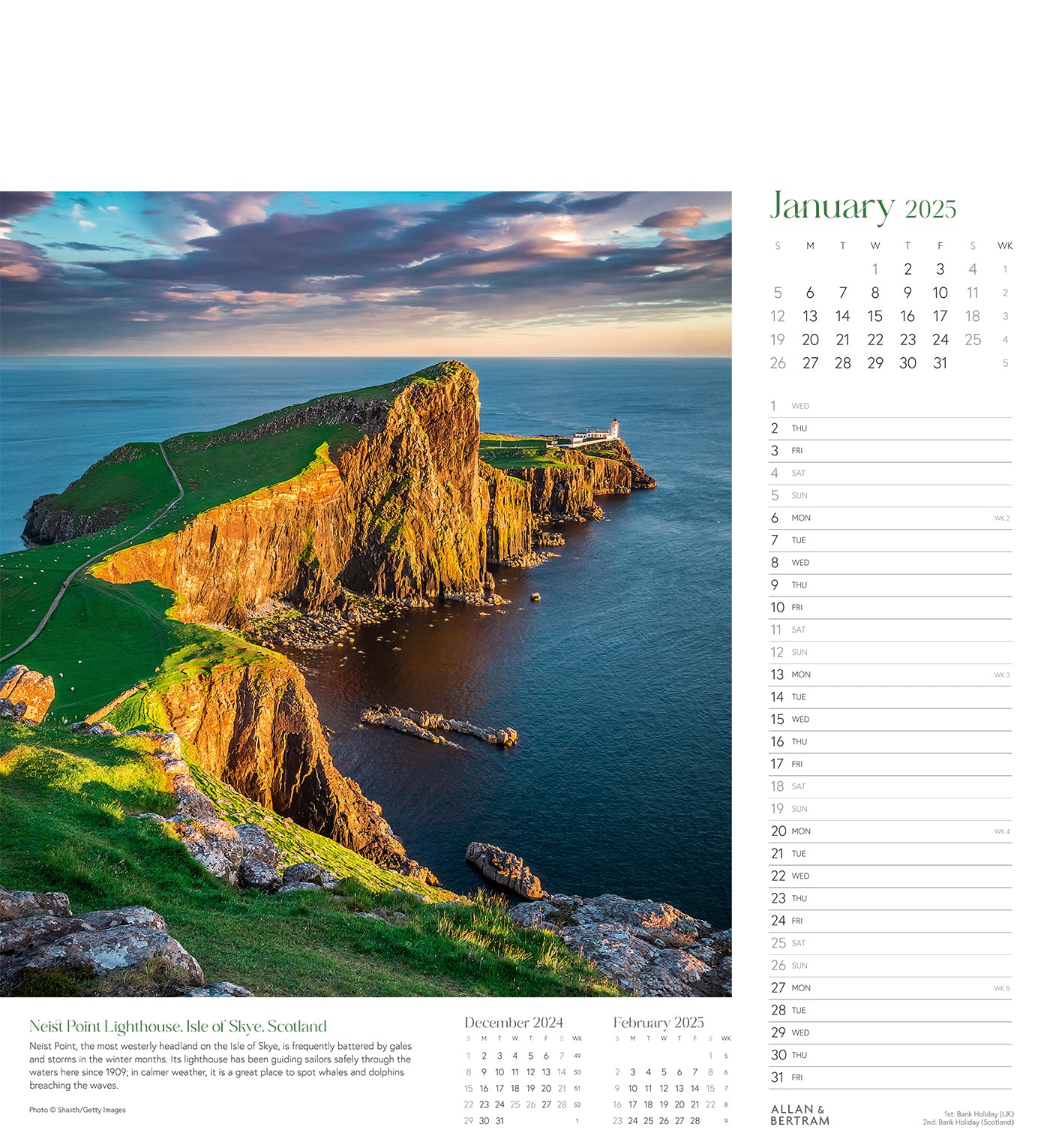 Coastal Path Wall Calendar