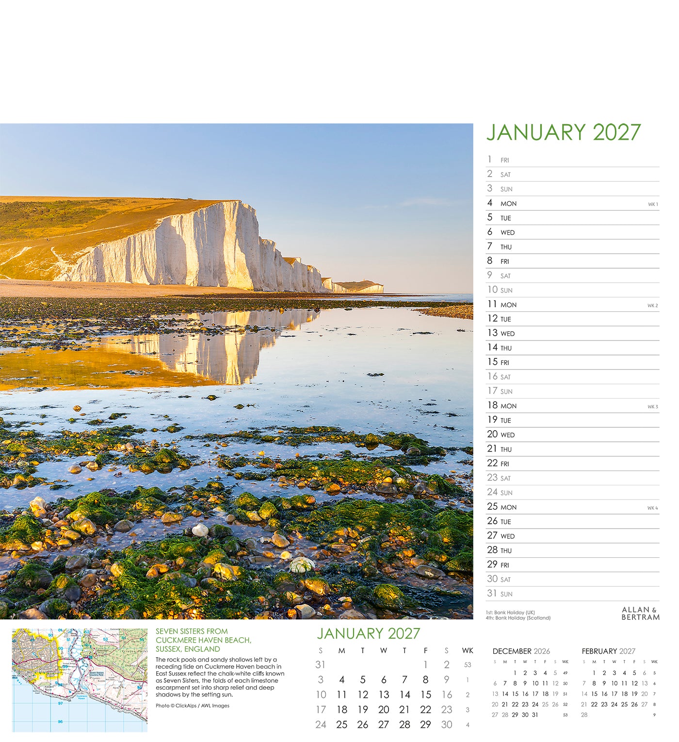 Coastal Path Wall Calendar