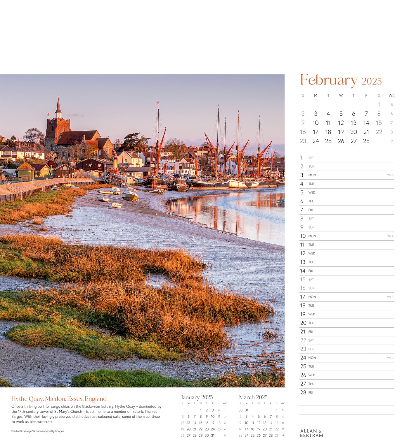 Coastal Path Wall Calendar