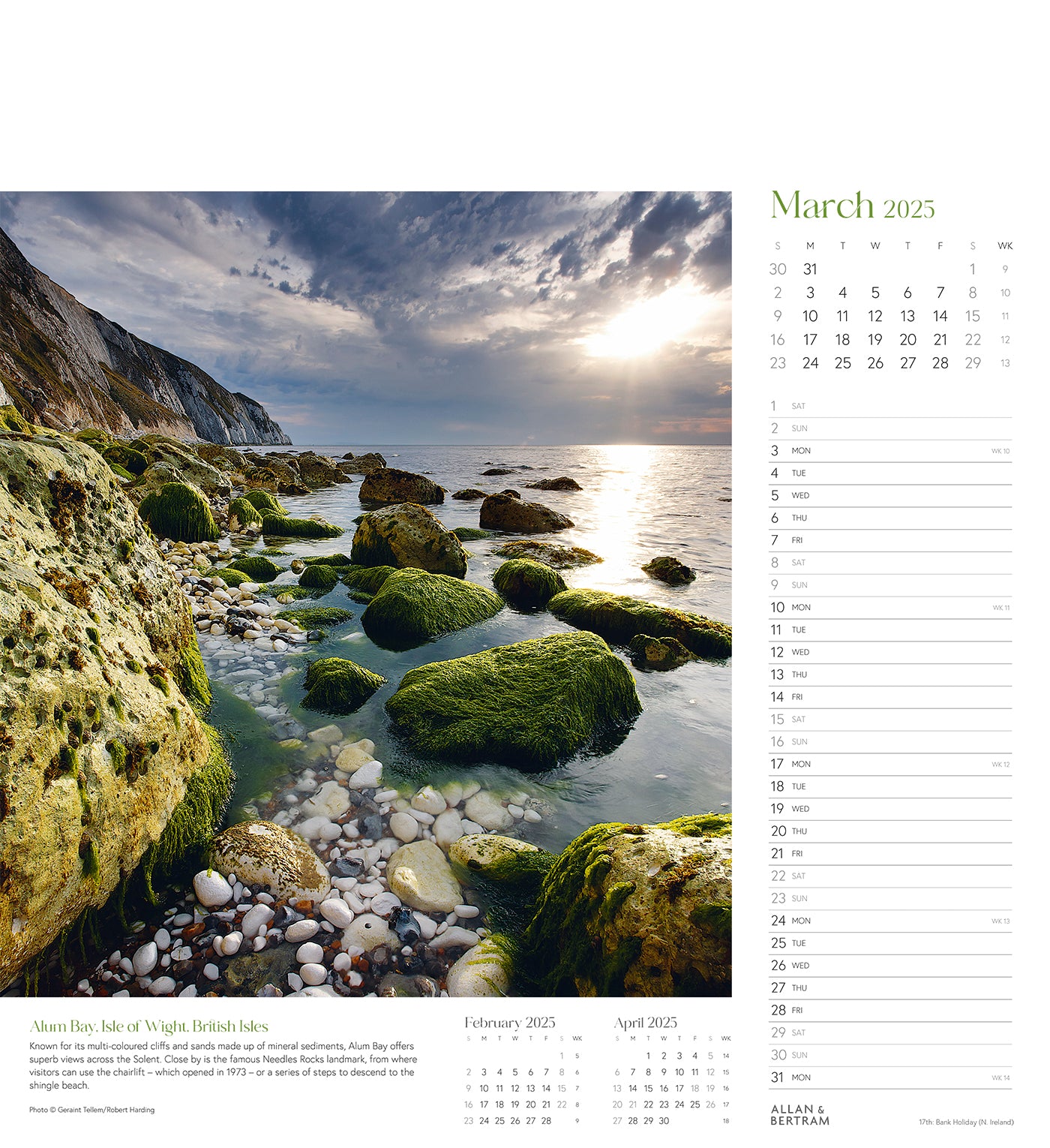 Coastal Path Wall Calendar