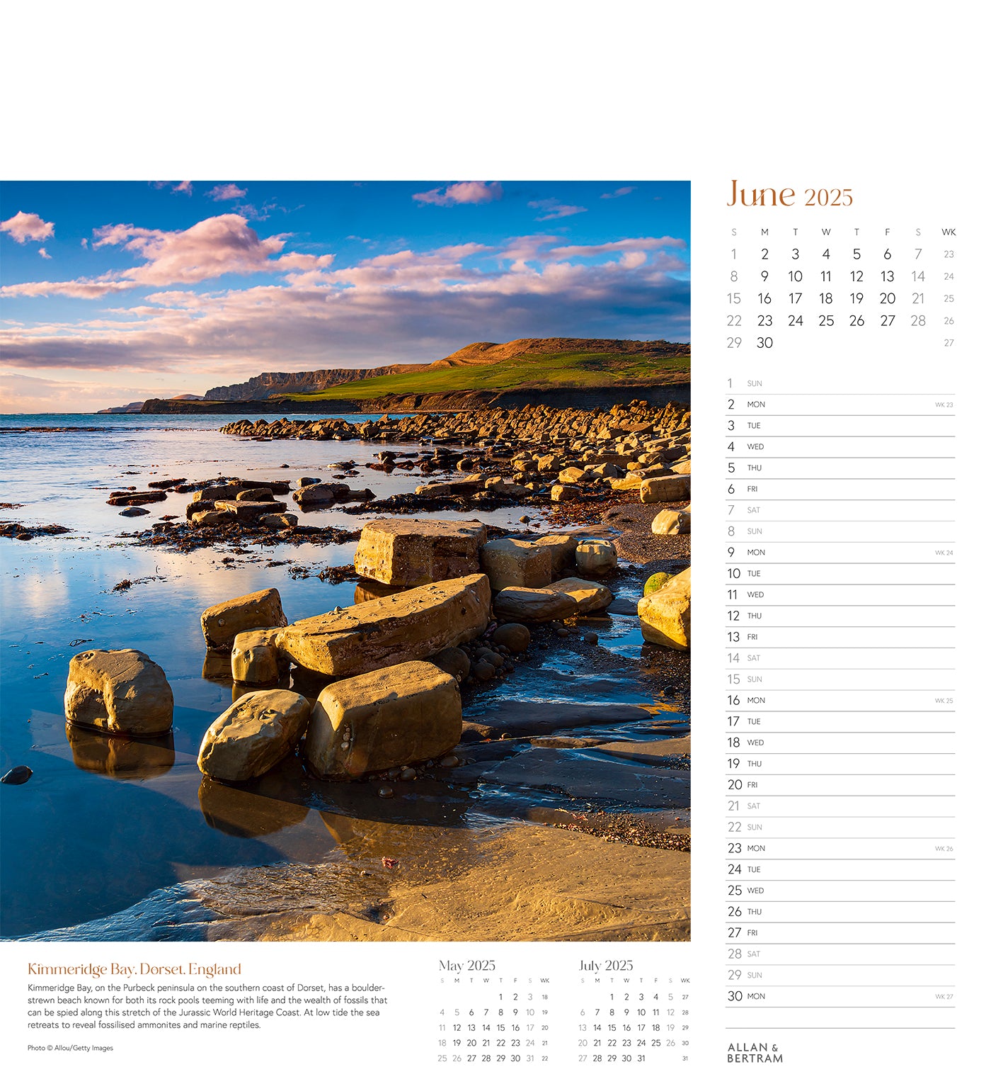 Coastal Path Wall Calendar