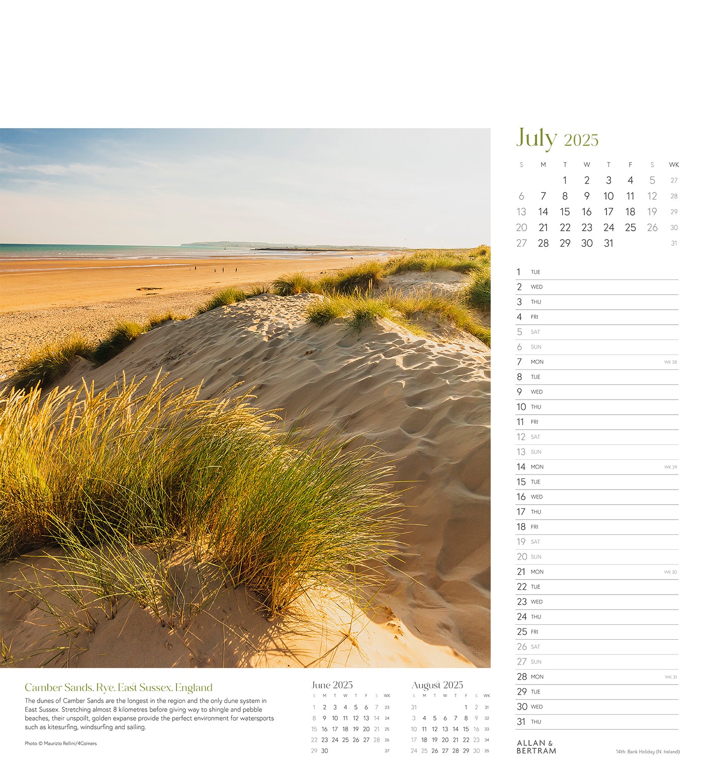 Coastal Path Wall Calendar