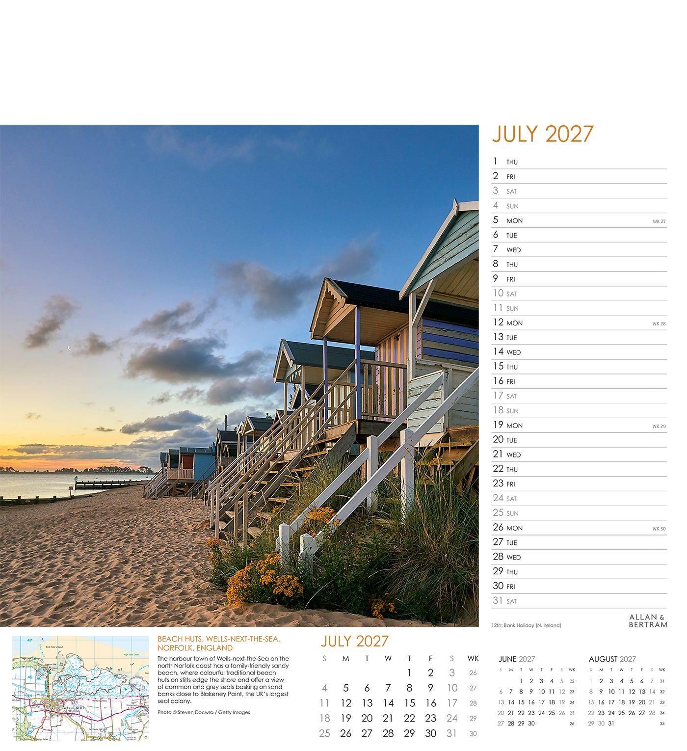 Coastal Path Wall Calendar