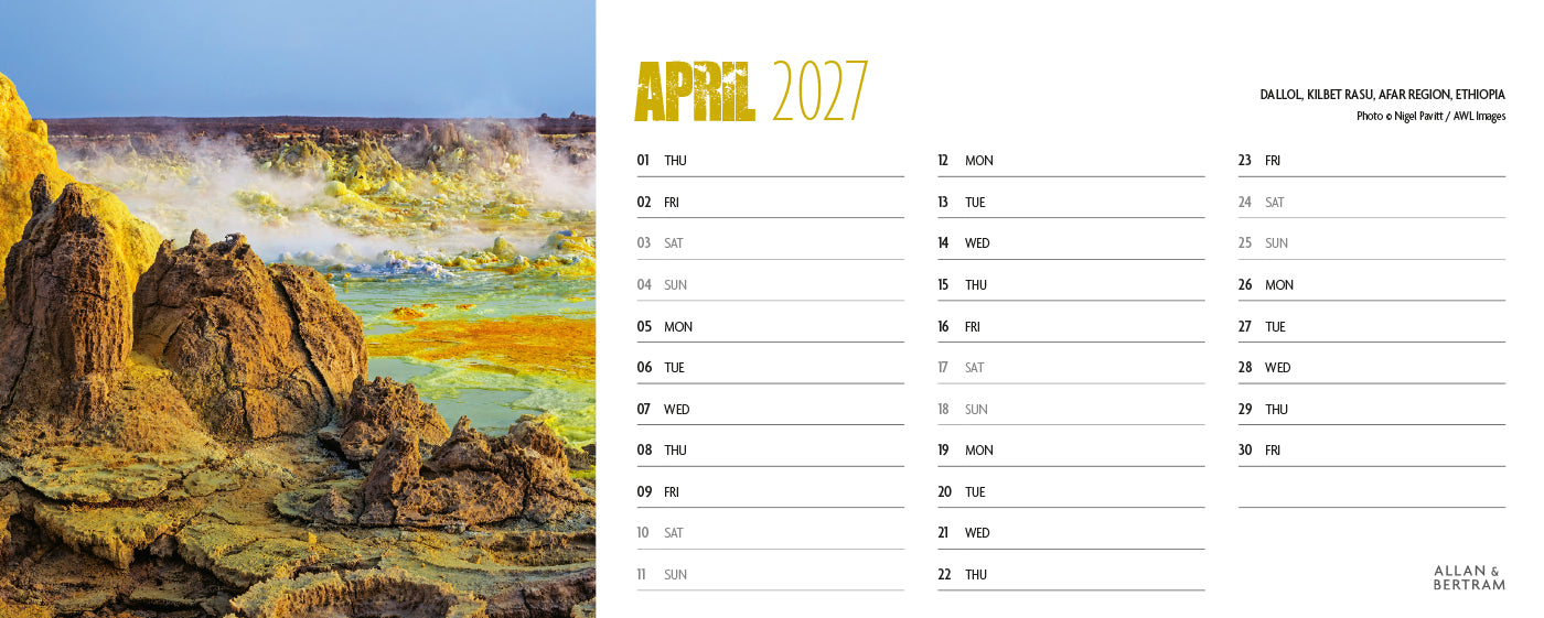 Earth Live Desk Calendar