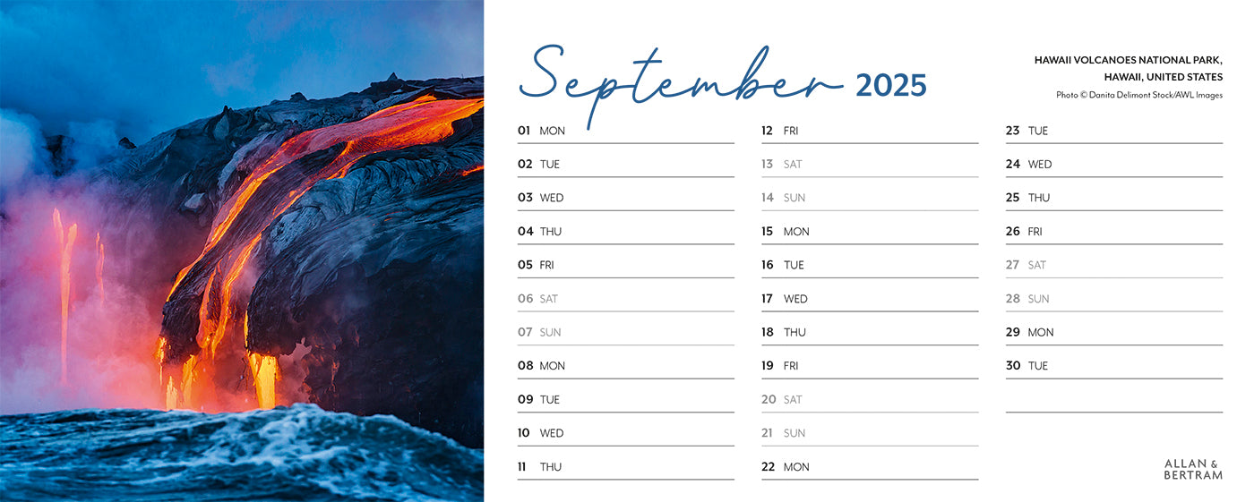 Earth Live Desk Calendar