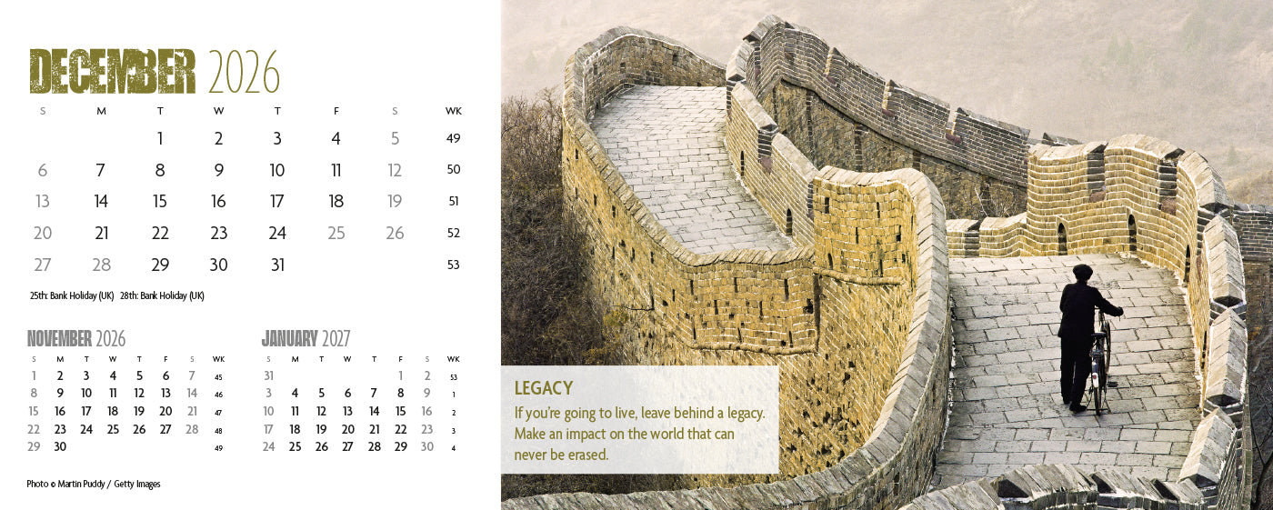 Earth Live Desk Calendar