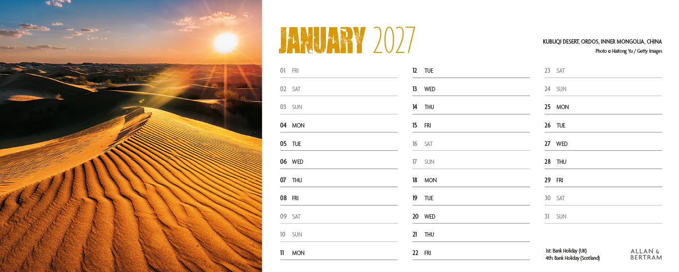 Earth Live Desk Calendar