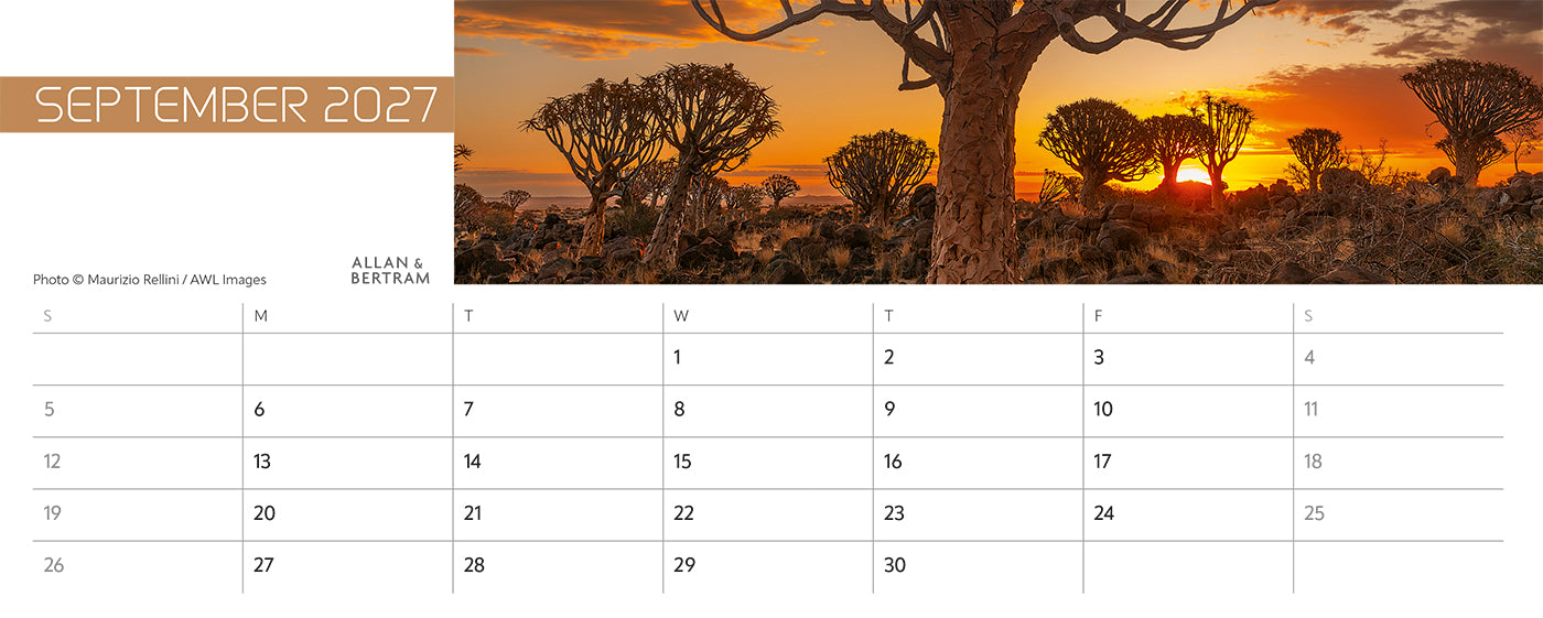 Explorer Desk Calendar