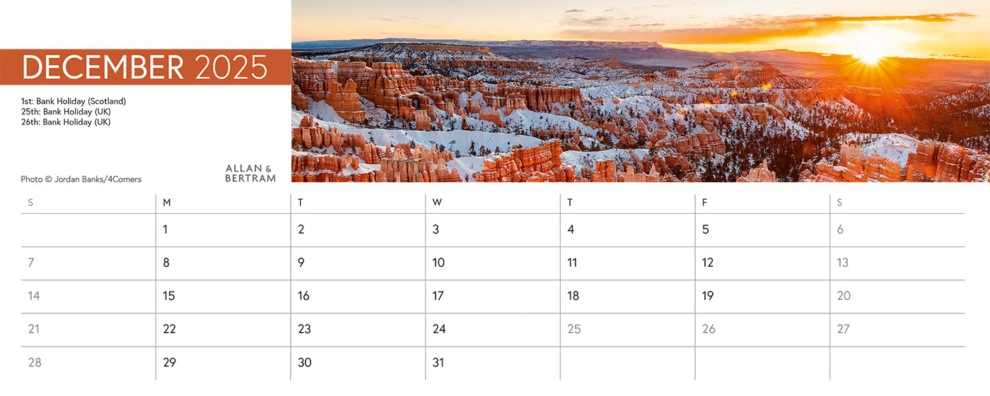 Explorer Desk Calendar