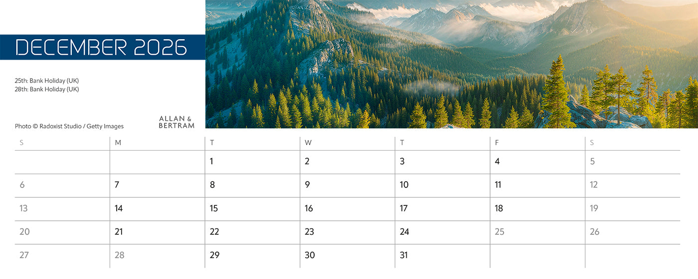 Explorer Desk Calendar