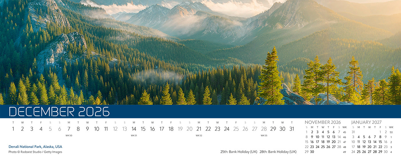 Explorer Desk Calendar