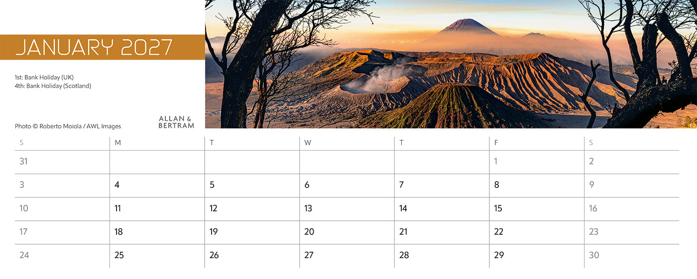 Explorer Desk Calendar