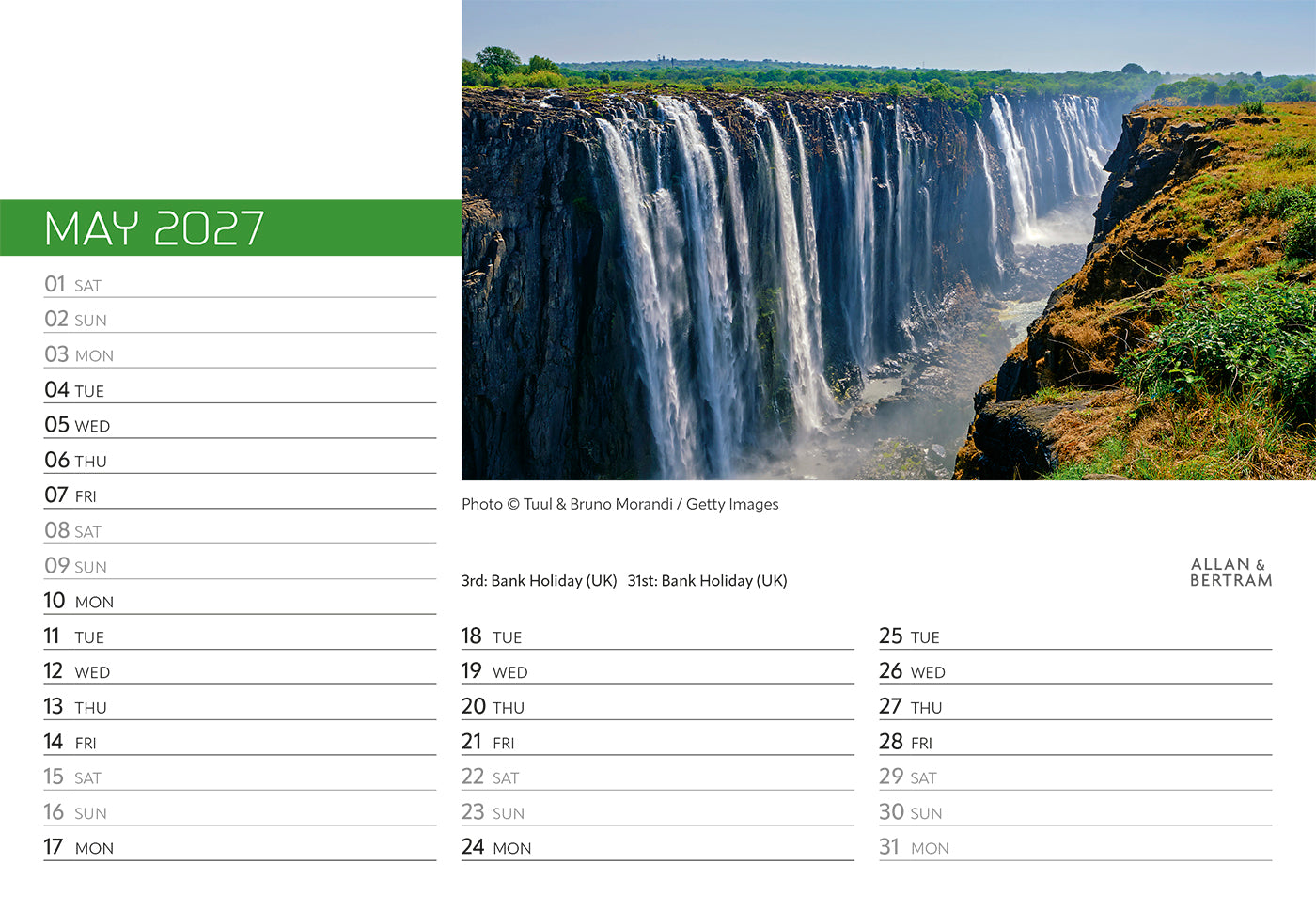 Explorer Midi Desk Calendar