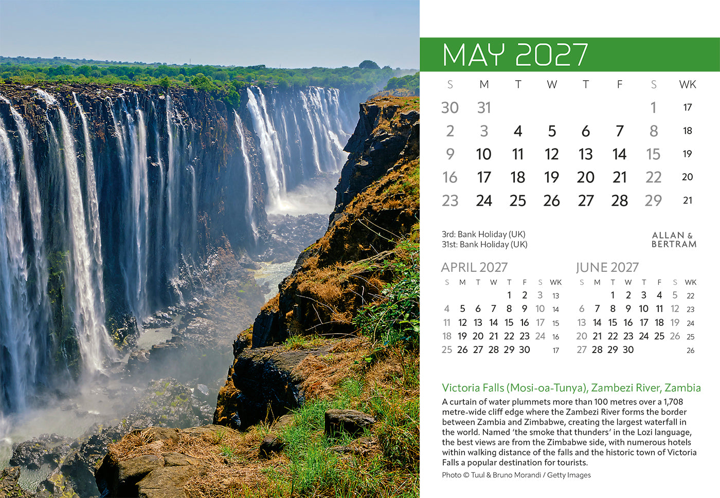 Explorer Midi Desk Calendar