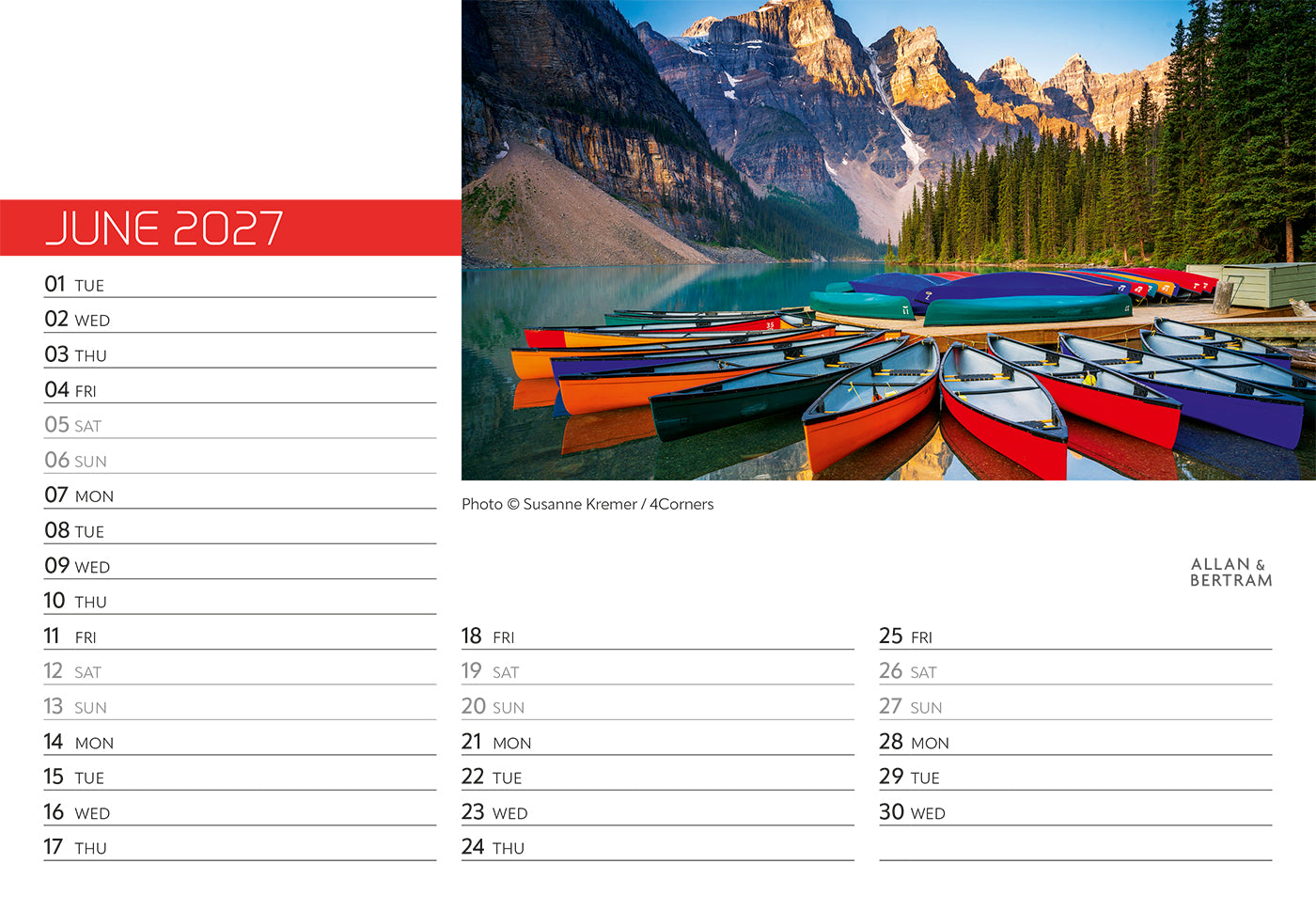 Explorer Midi Desk Calendar