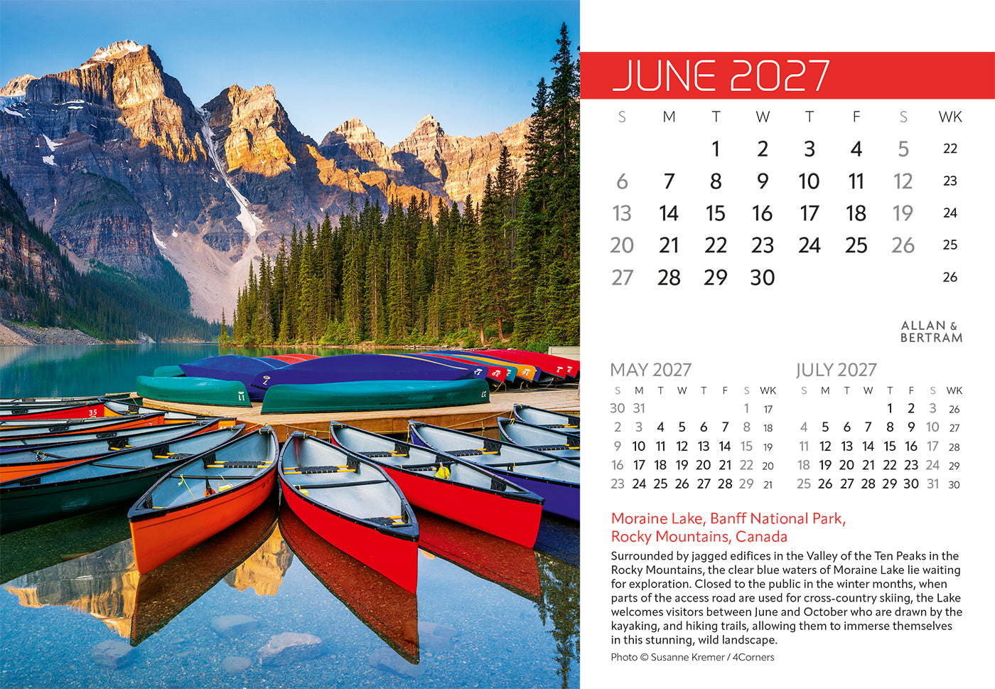 Explorer Midi Desk Calendar