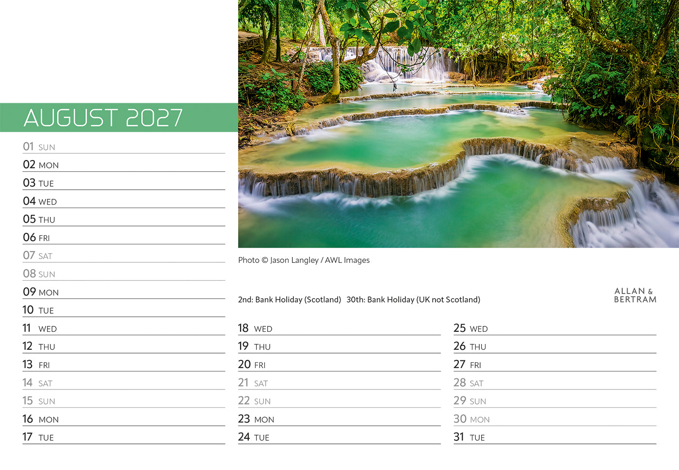 Explorer Midi Desk Calendar