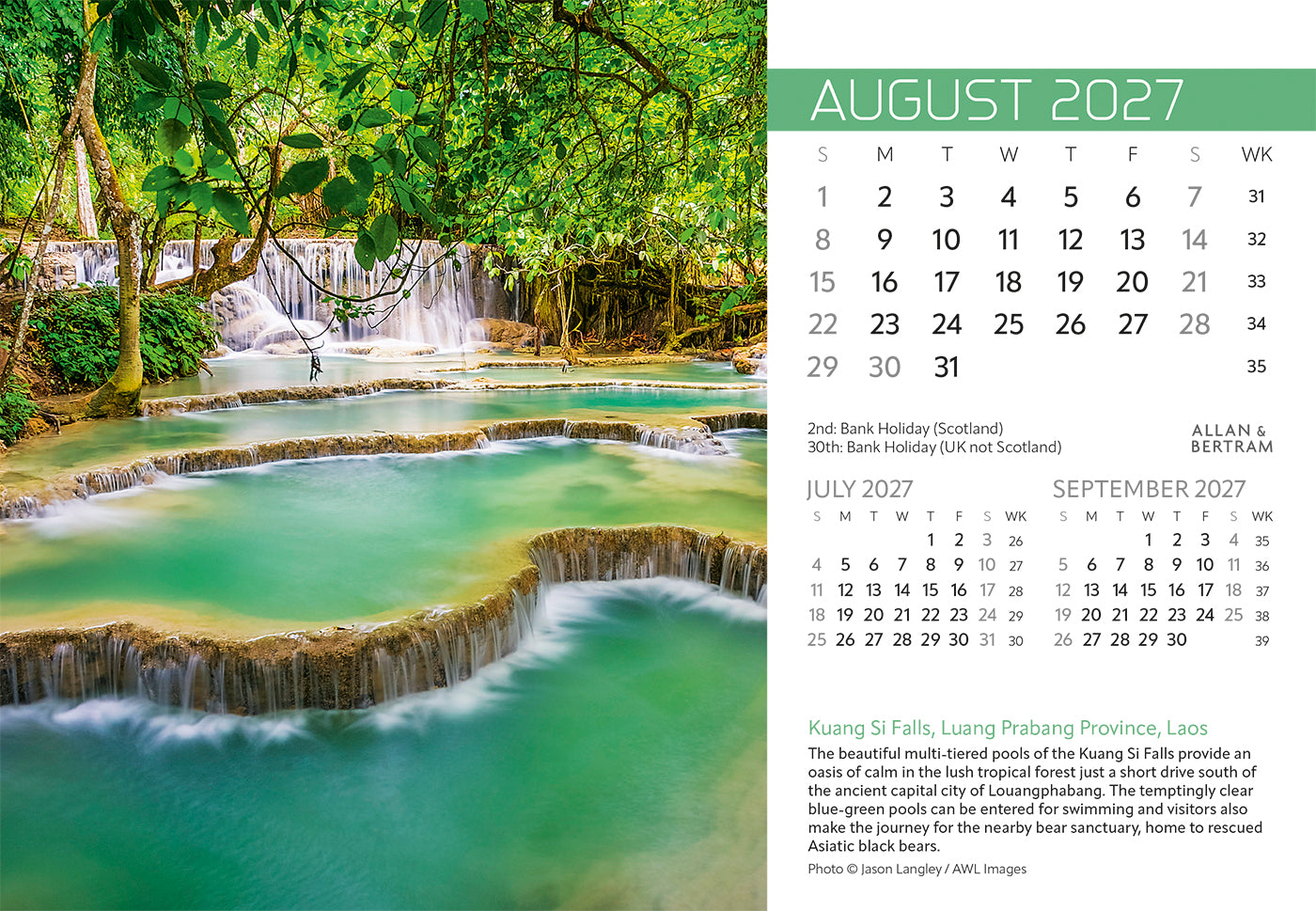 Explorer Midi Desk Calendar