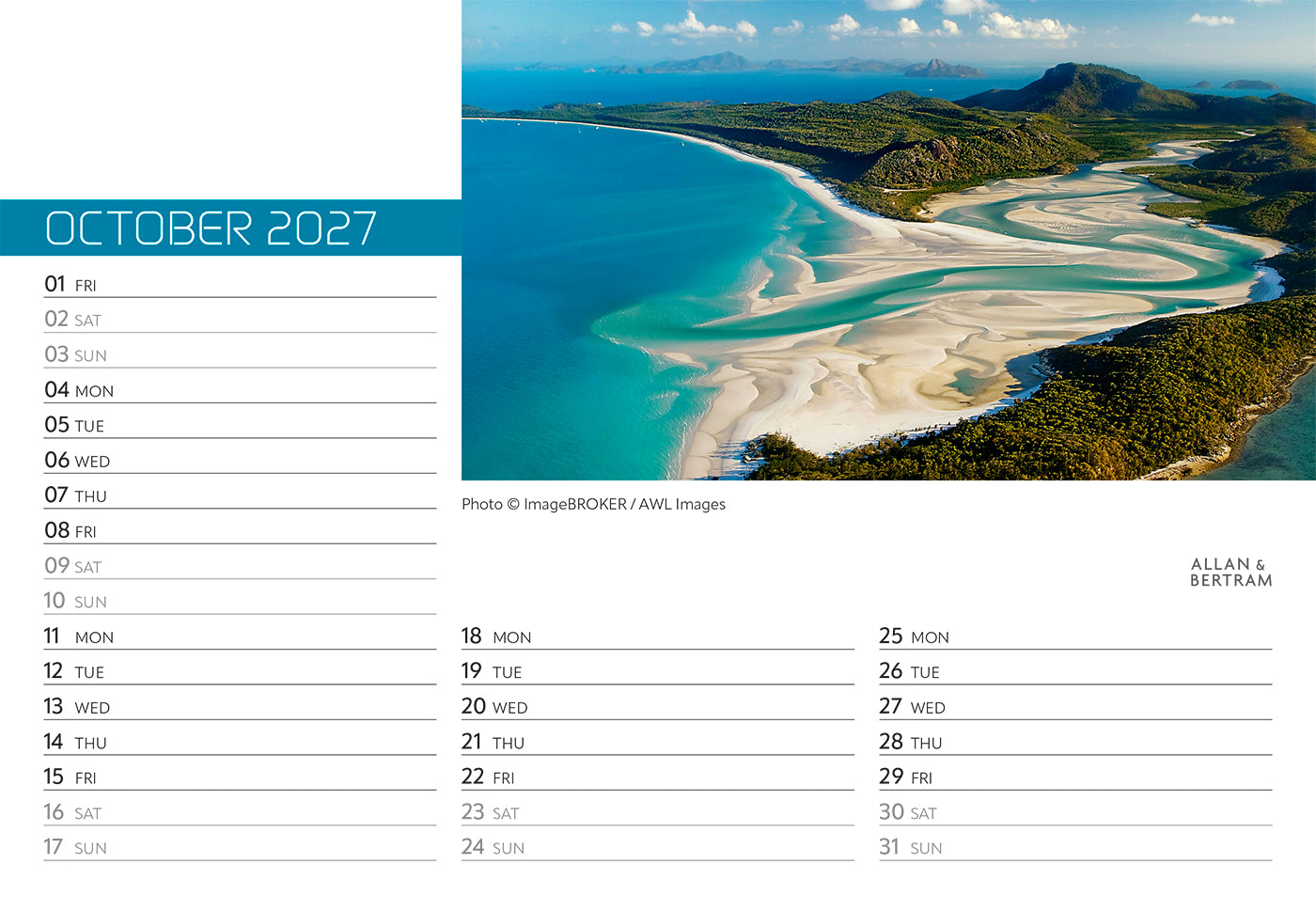 Explorer Midi Desk Calendar