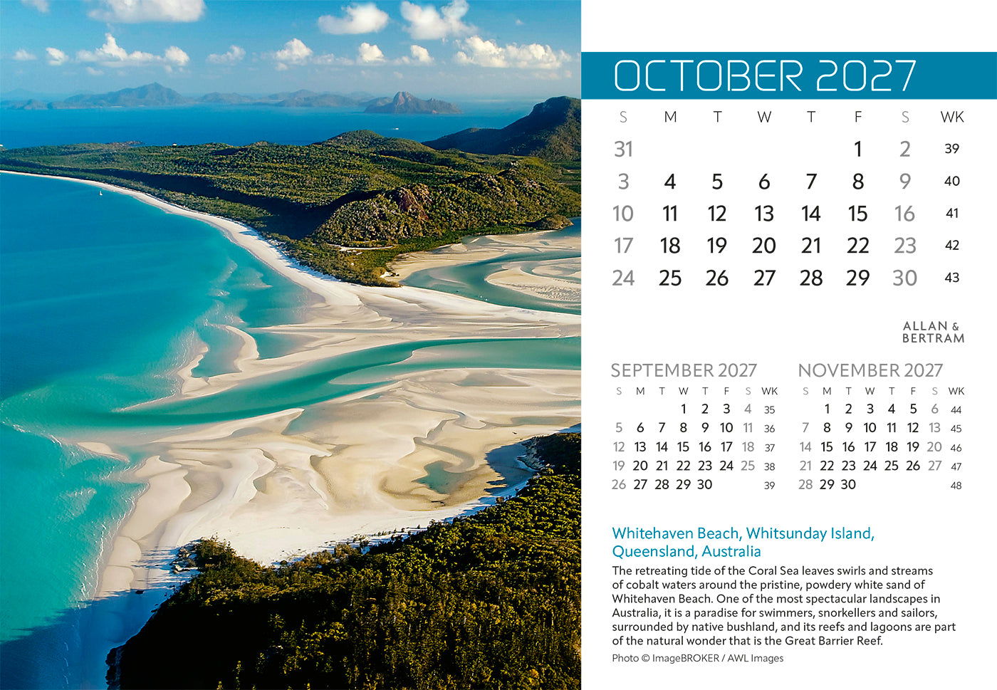 Explorer Midi Desk Calendar