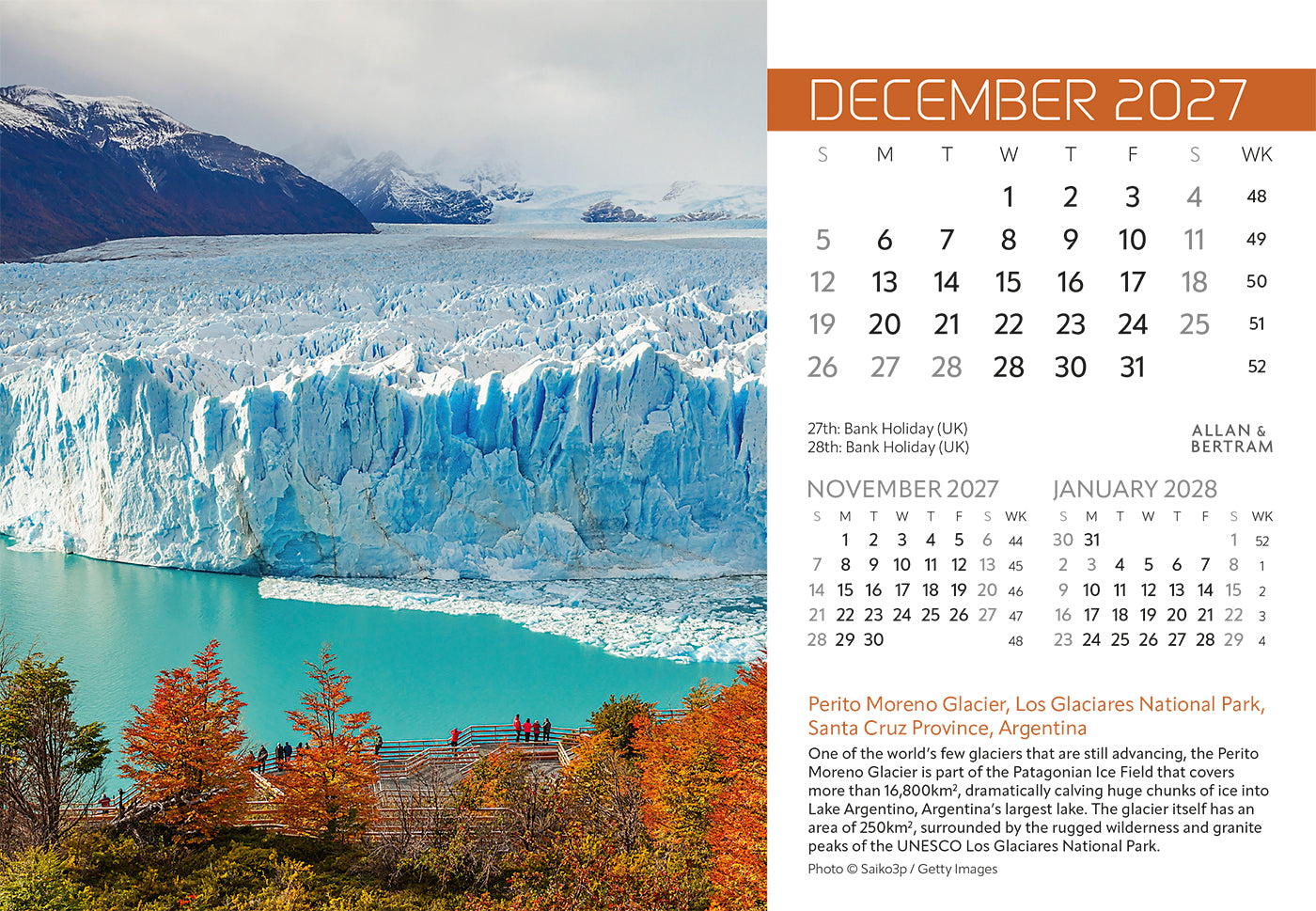 Explorer Midi Desk Calendar