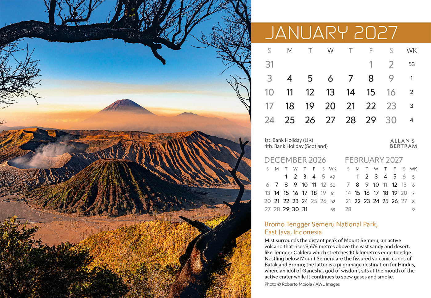 Explorer Midi Desk Calendar