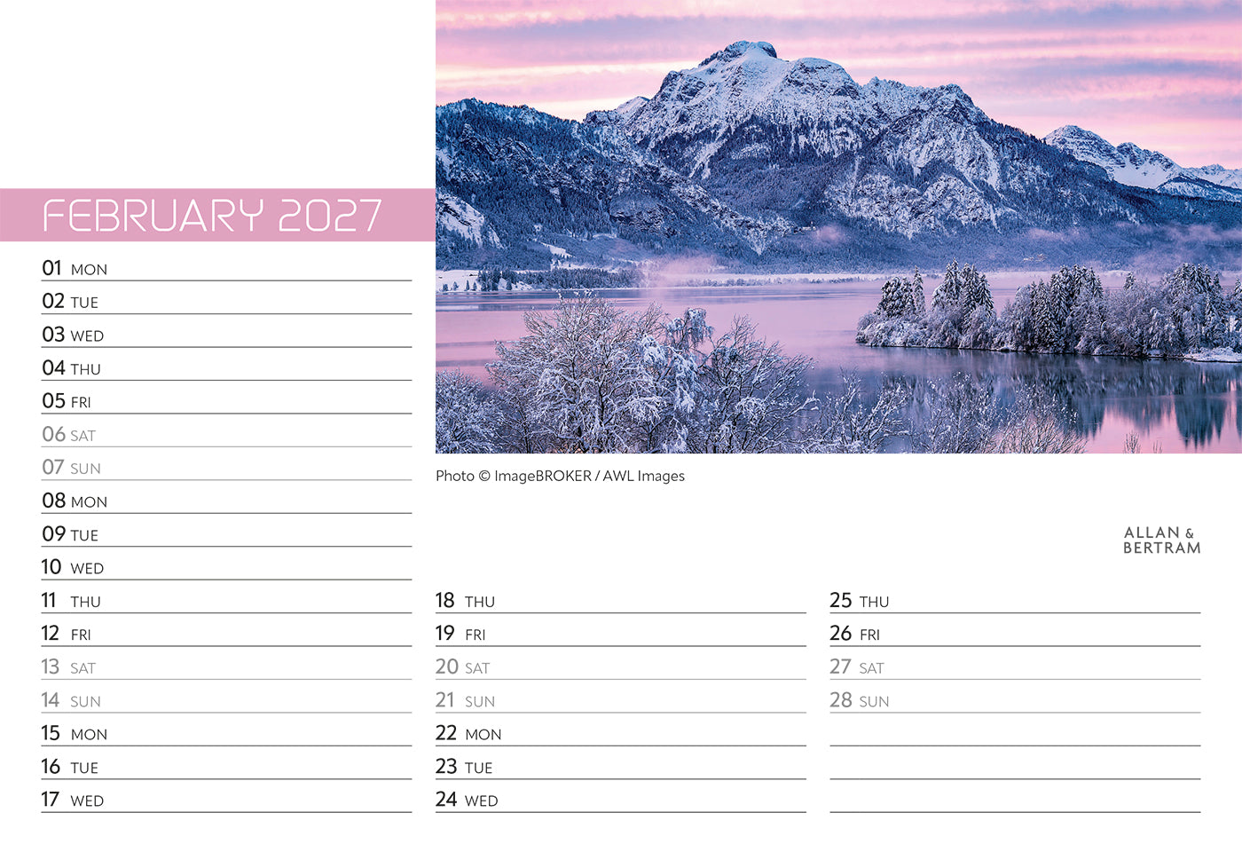 Explorer Midi Desk Calendar