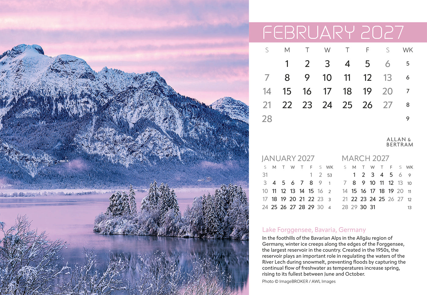 Explorer Midi Desk Calendar