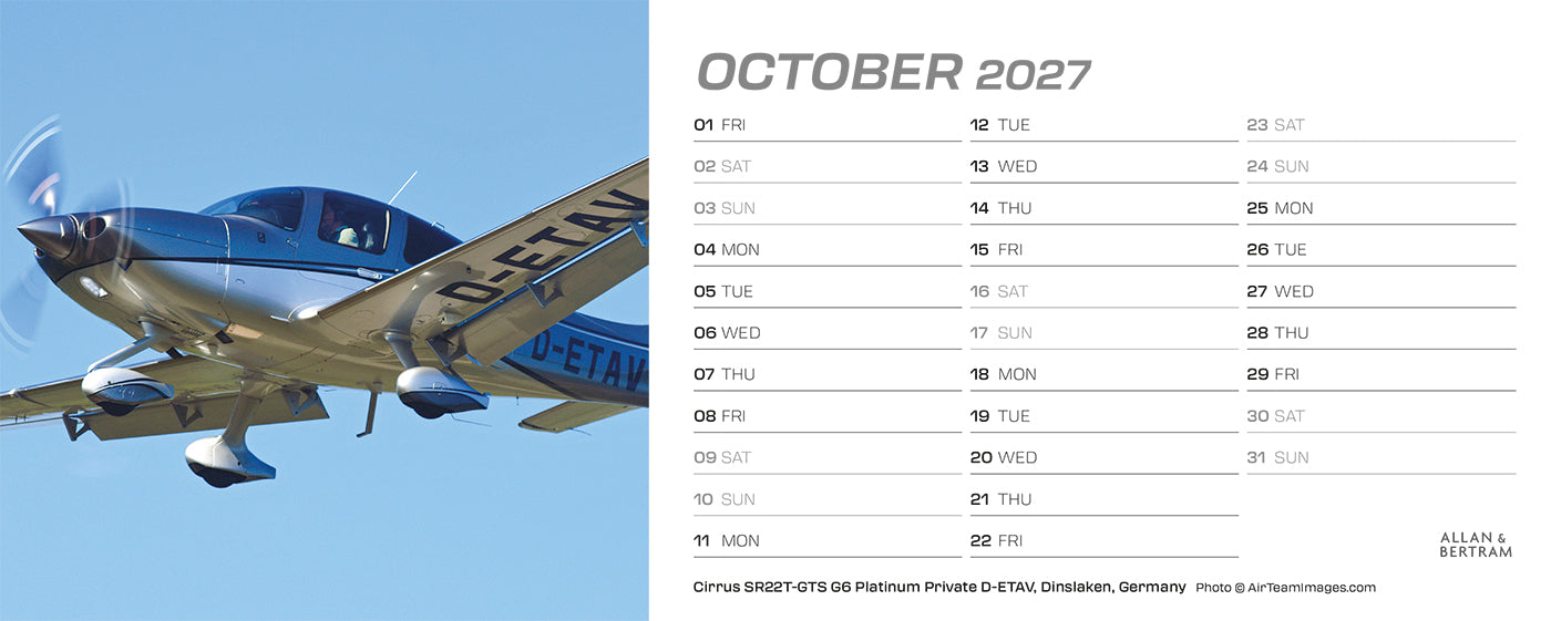 Flightpath Desk Calendar