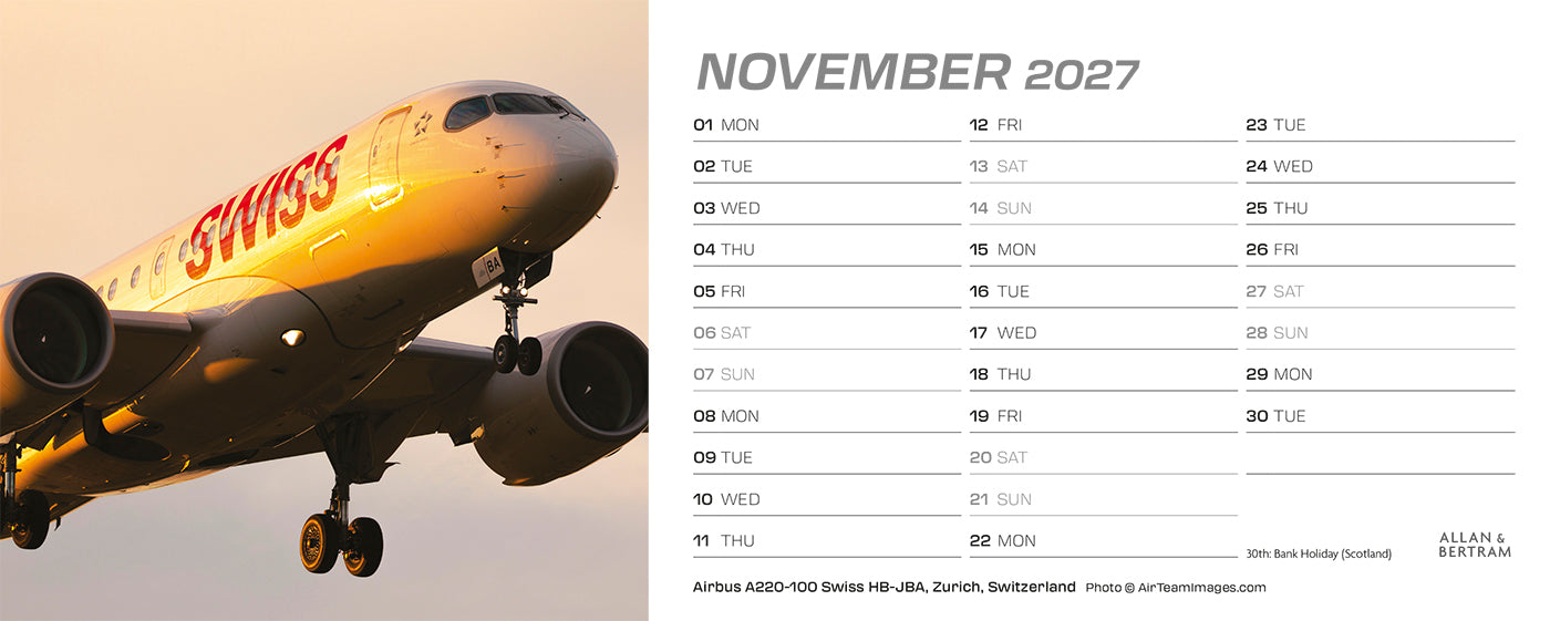 Flightpath Desk Calendar