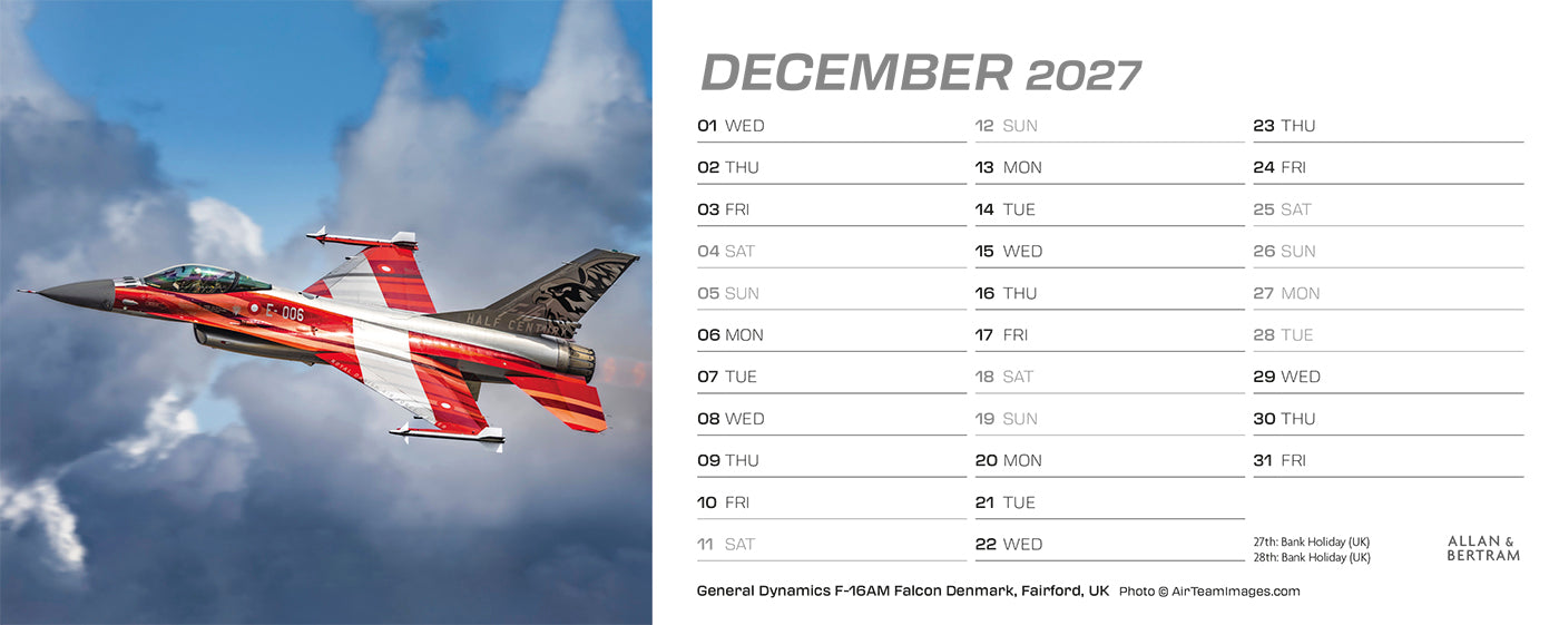 Flightpath Desk Calendar