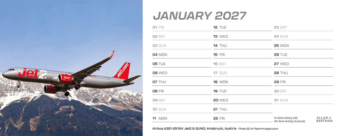 Flightpath Desk Calendar