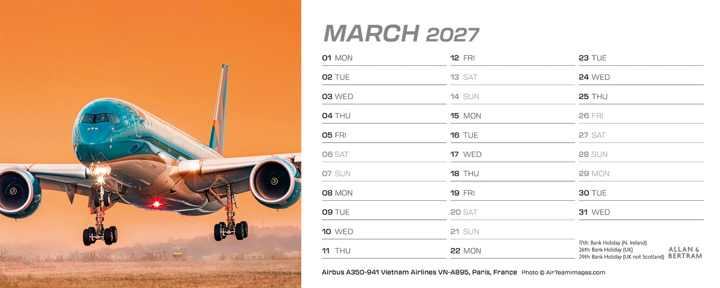 Flightpath Desk Calendar