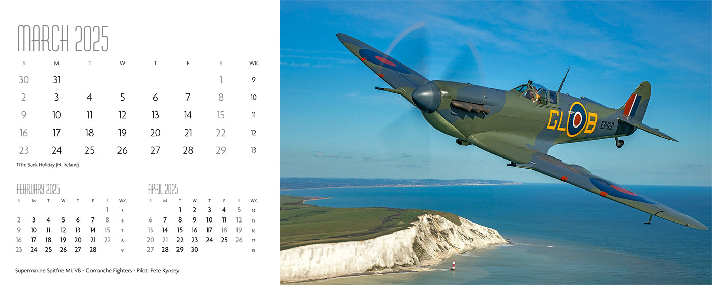 Flying Legends Desk Calendar