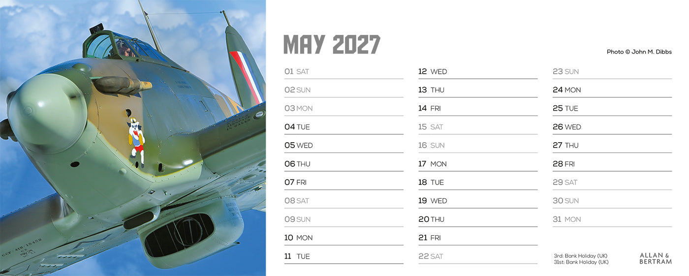 Flying Legends Desk Calendar