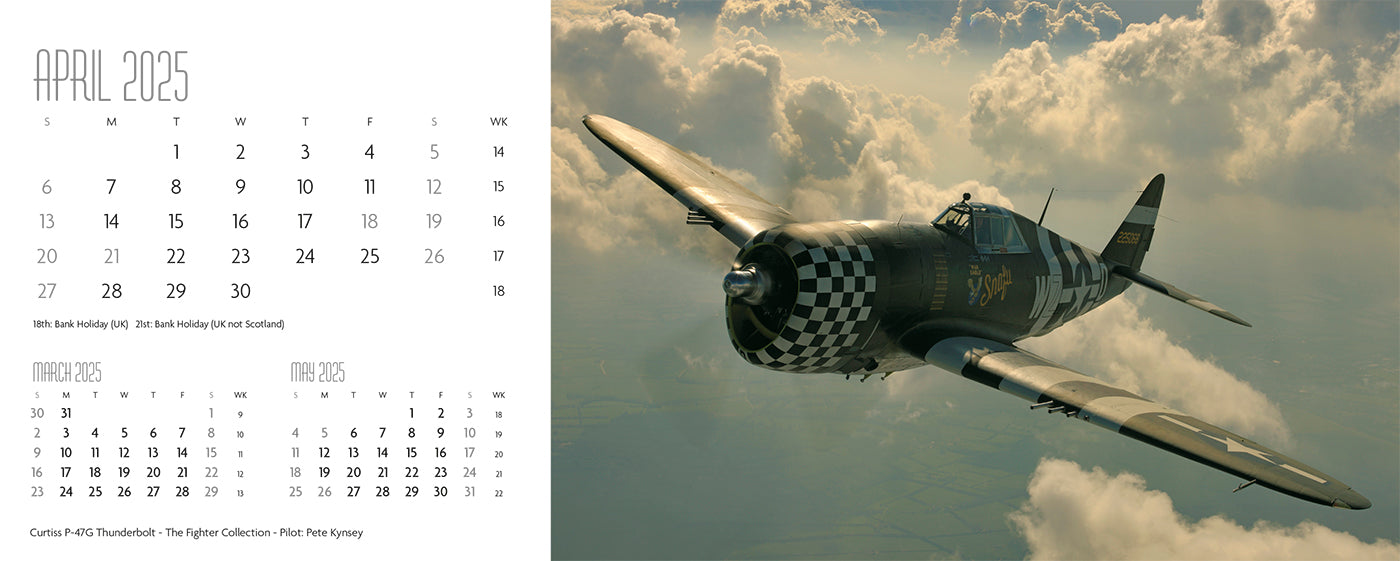 Flying Legends Desk Calendar