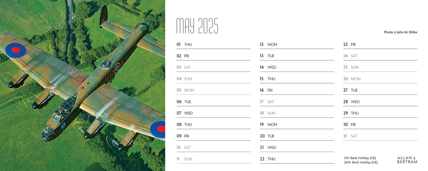 Flying Legends Desk Calendar