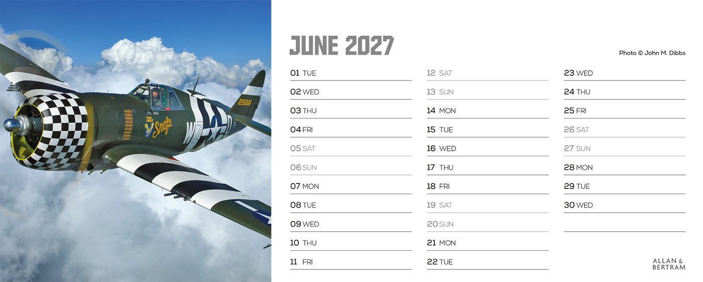 Flying Legends Desk Calendar