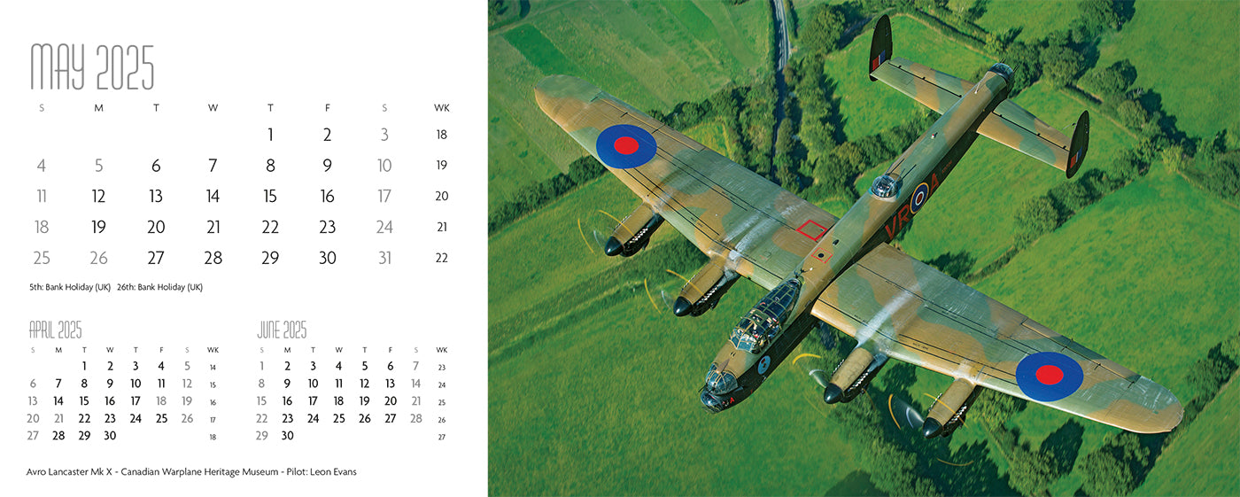 Flying Legends Desk Calendar