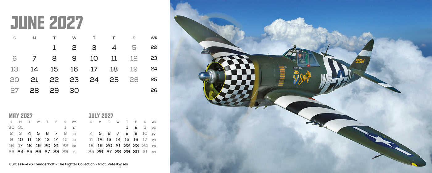 Flying Legends Desk Calendar