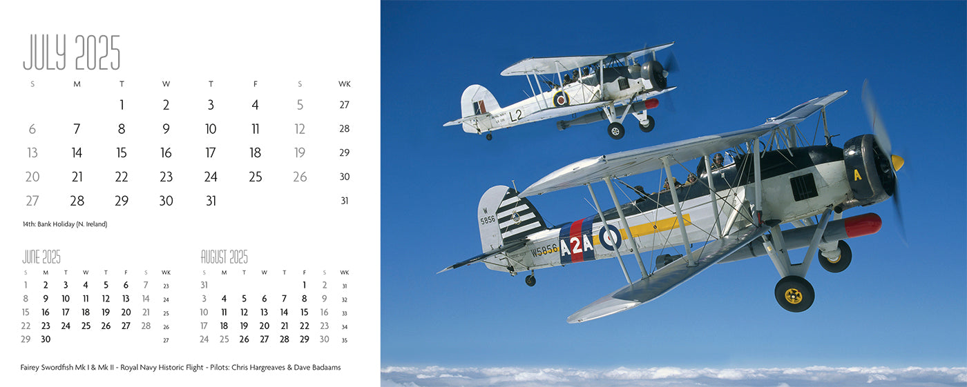 Flying Legends Desk Calendar