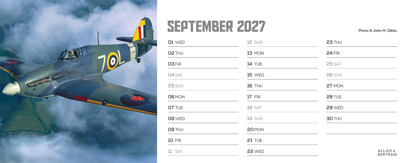 Flying Legends Desk Calendar
