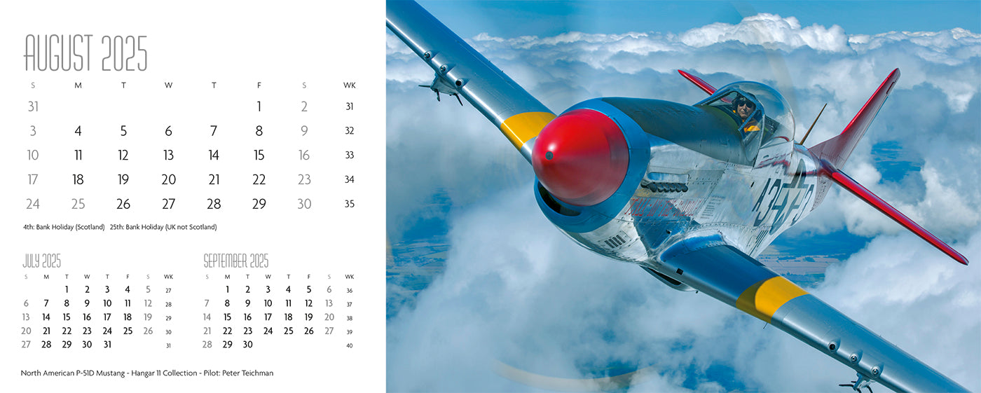 Flying Legends Desk Calendar