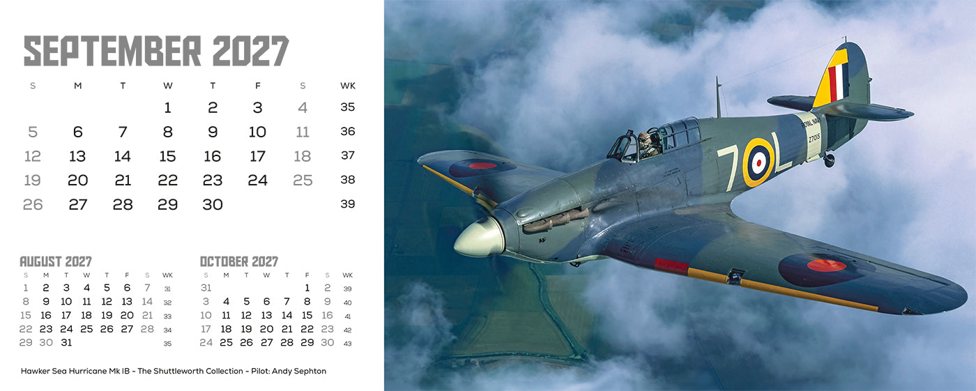 Flying Legends Desk Calendar