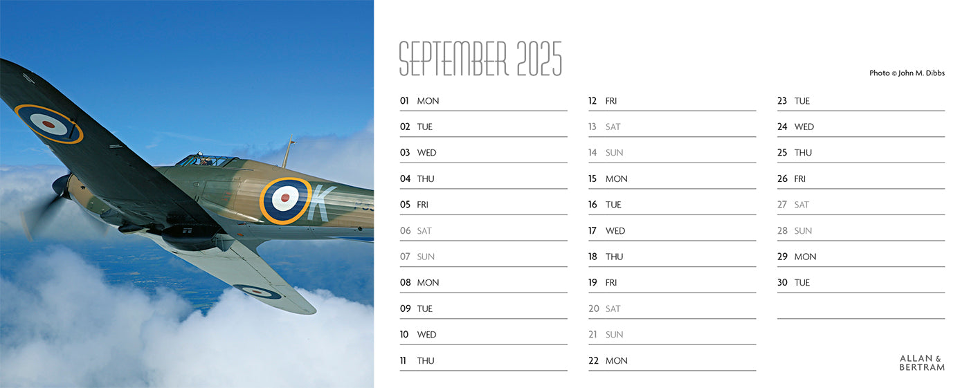 Flying Legends Desk Calendar