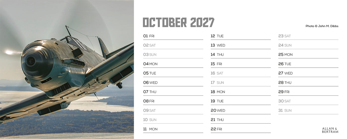 Flying Legends Desk Calendar